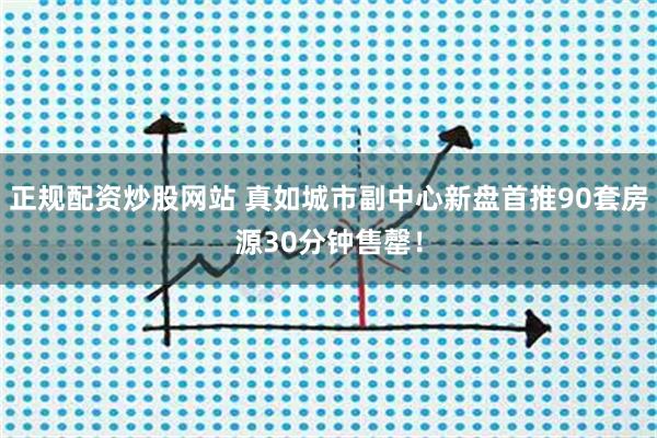 正规配资炒股网站 真如城市副中心新盘首推90套房源30分钟售罄！